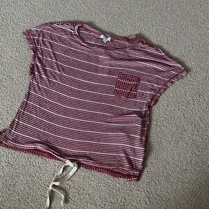 Striped Red Women's Top size S